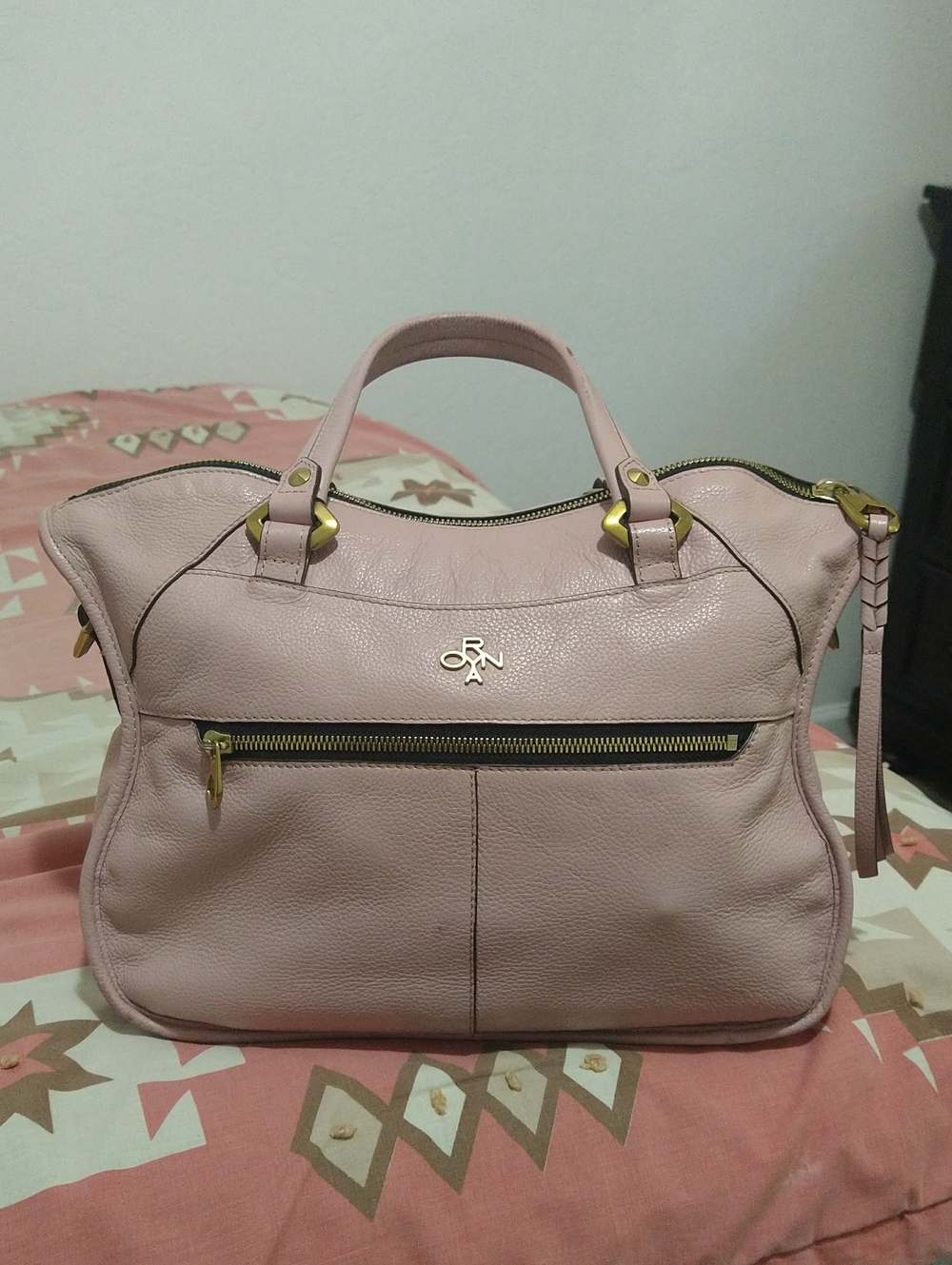 Unknown Brand Blush Pink Leather Satchel